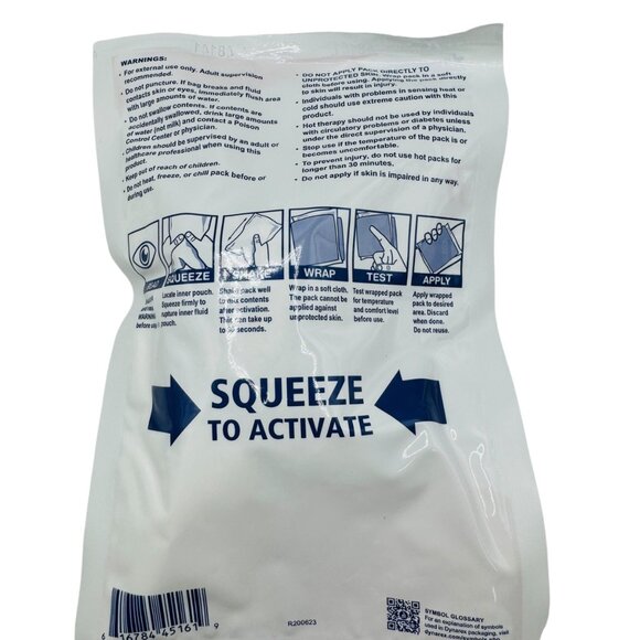 5x Dynarex Instant Hot Pack 5"x9" Single Use Squeeze To Activate - Picture 2 of 2